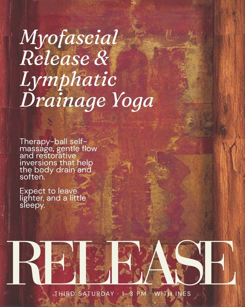 Myofascial Release and Lymphatic Drainage Yoga poster