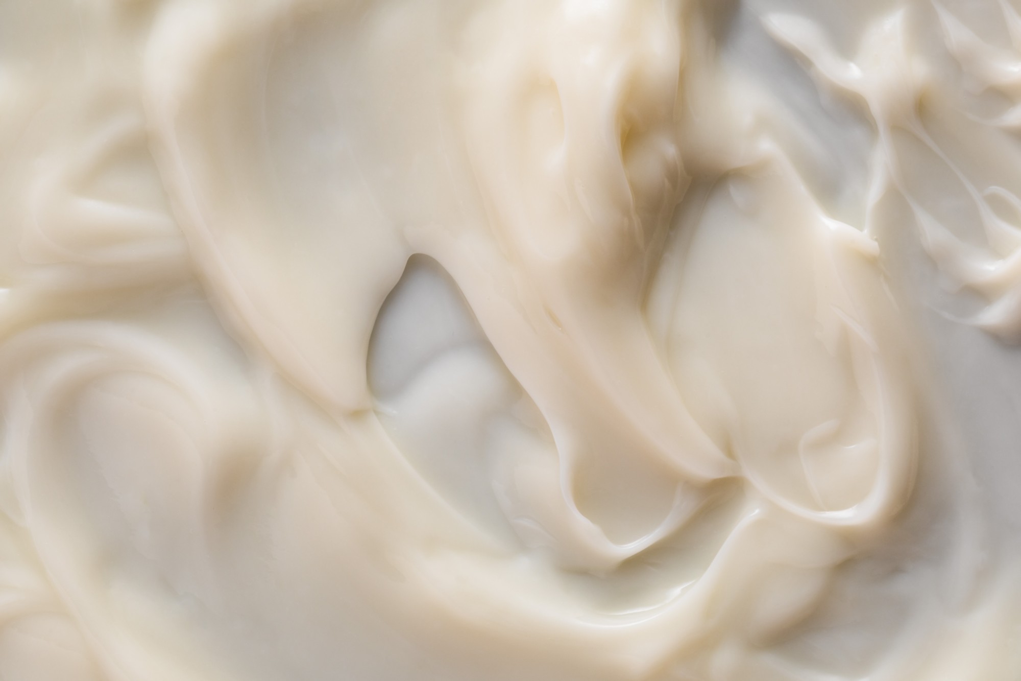 Close view of a soft white cream texture